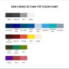 tank top color chart - YuYu Hakusho Store