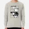 ssrcolightweight sweatshirtmensoatmeal heatherfrontsquare productx1000 bgf8f8f8 30 - YuYu Hakusho Store